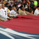 LANDOVER, MD - SEPTEMBER 12: Quarterback Ben Roethlisberger #7 of the Pittsburgh Steelers looks on during the national anthem prior to a game against the Washington Redskins at FedExField on September 12, 2016 in Landover, Maryland. (Photo by Rob Carr/Getty Images)