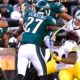 Pittsburgh Steelers quarterback Ben Roethlisberger (7)
Pittsburgh Steelers running back DeAngelo Williams (34)
Philadelphia Eagles strong safety Malcolm Jenkins (27)
Philadelphia Eagles defensive end Bryan Braman (56)